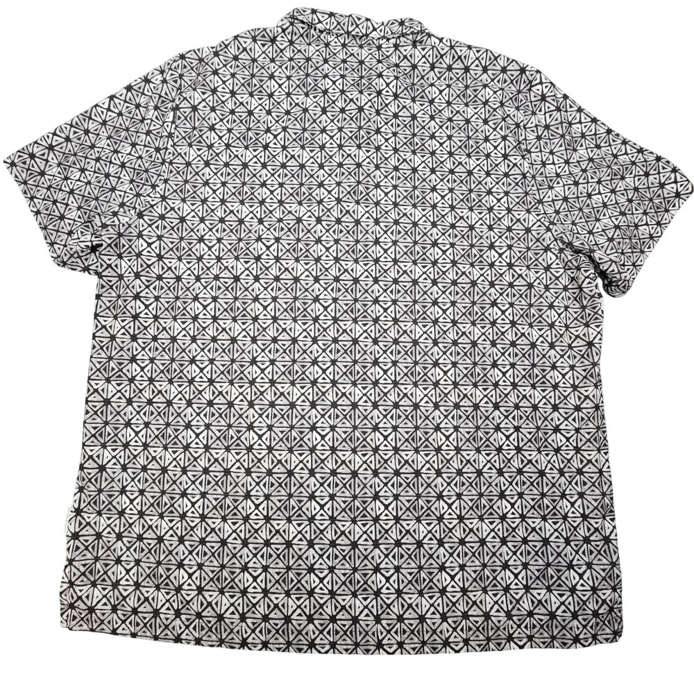 Tommy‎ Bahama IslandZone Mens XL Polo Grey Geometric Performance Stretch Shirt